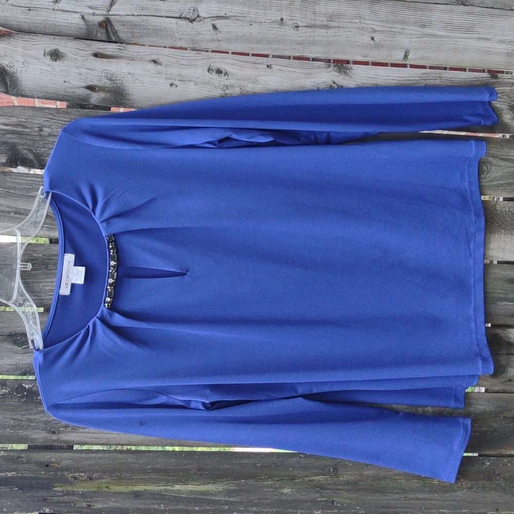 Ladies Royal Blue Embellished Top